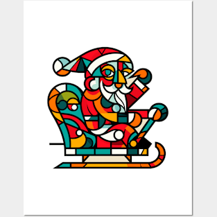 Portrait of Santa Claus Posters and Art